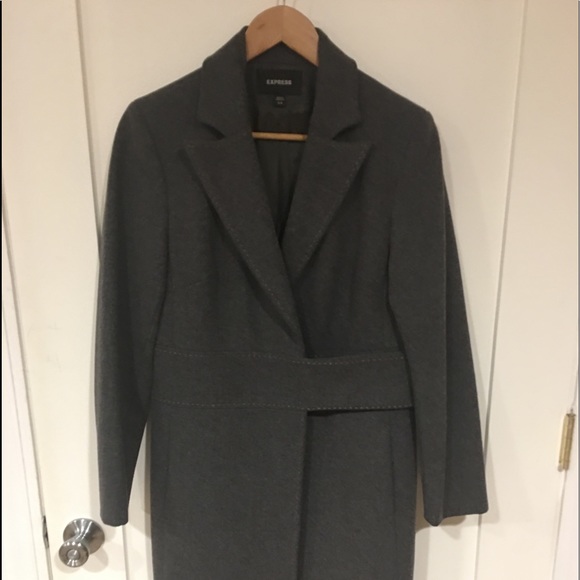 Express Jackets & Blazers - EXPRESS-Vintage Velcro Waisted Belt Coat